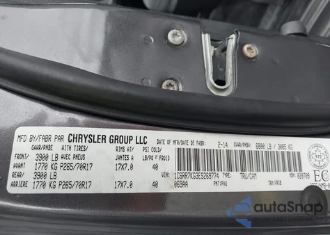 2014 Ram 1500 St из США, поврежденный, VIN 1C6RR7KG3ES269774